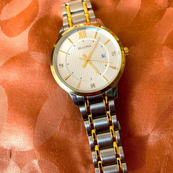 Bulova Other - Men’s Diamond Accented Bulova Watch